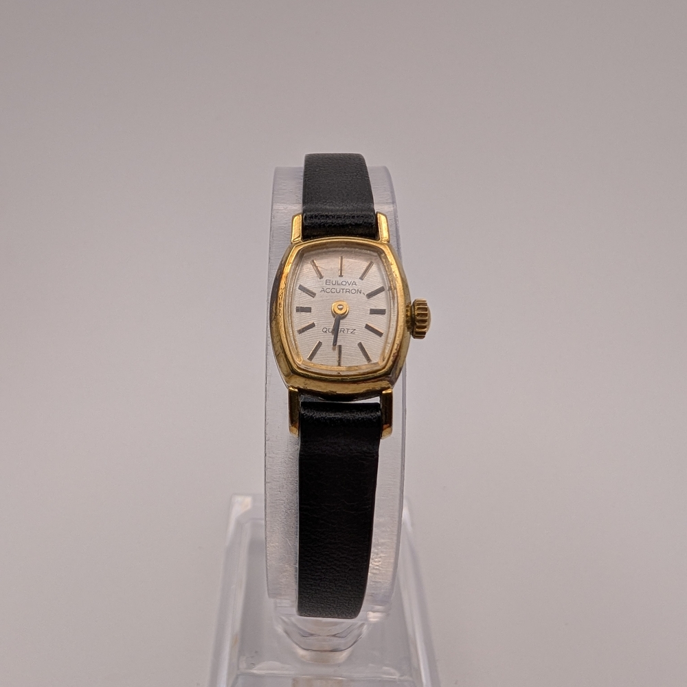 Bulova Accutron Quartz Ladies Watch 10k RGP w/ New Battery - RUNNING